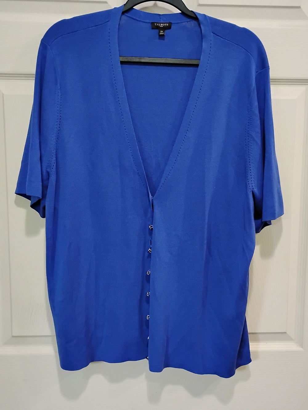 Talbots Cobalt Blue Women's Cardigan Size 3X